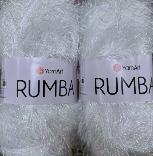 YarnArt Rumba SEDEF (травка) цв. белый