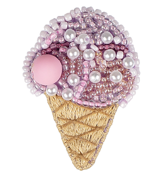 Klart набор для вышивания 10- 026 " Брошь. Мороженое"